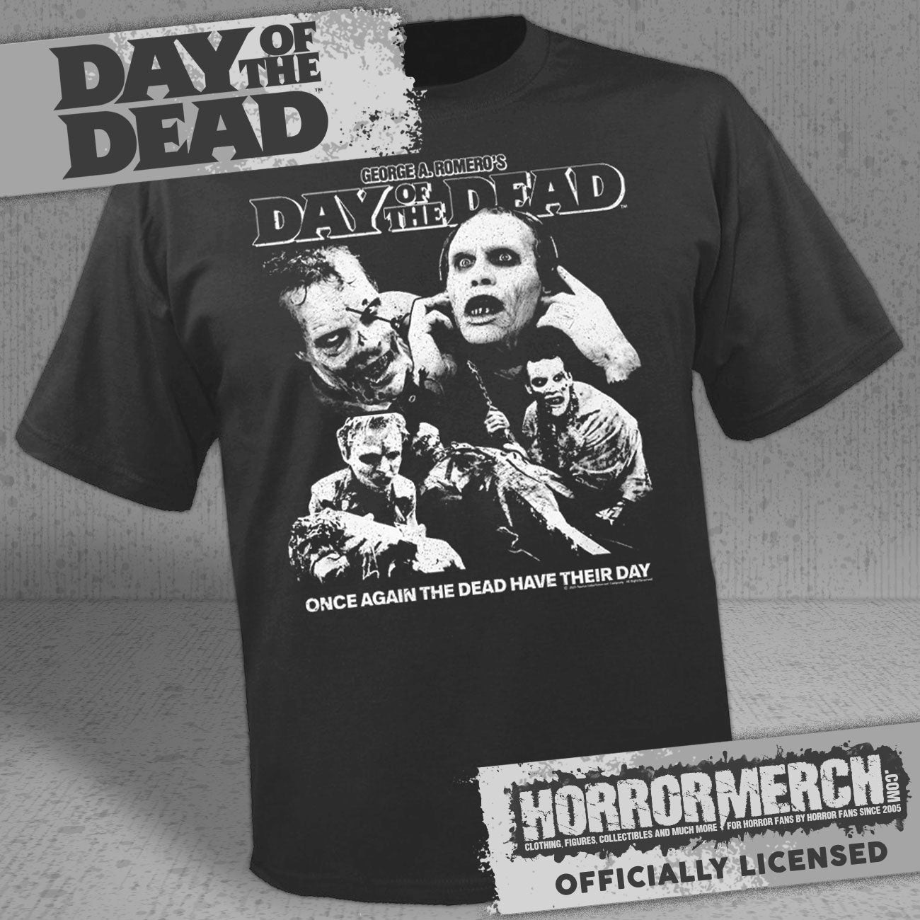 Day Of The Dead - Once Again Collage (Gray) Mens Shirt