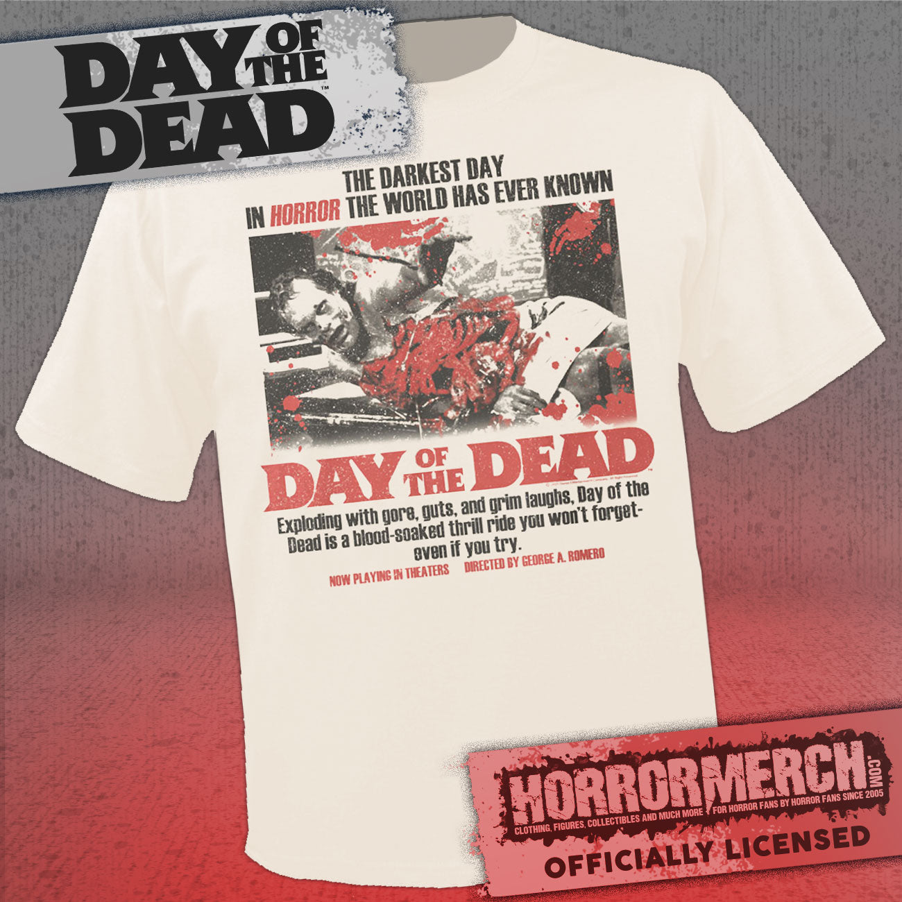 Day Of The Dead - Darkest Day Of Horror (Cream) Mens Shirt