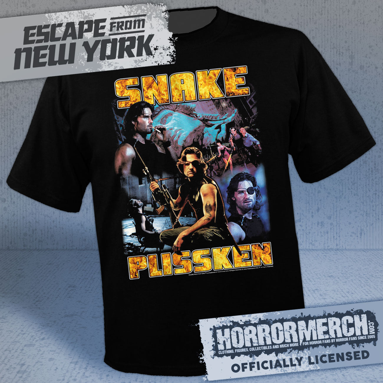 Escape From New York - Snake (Fire) Mens Shirt