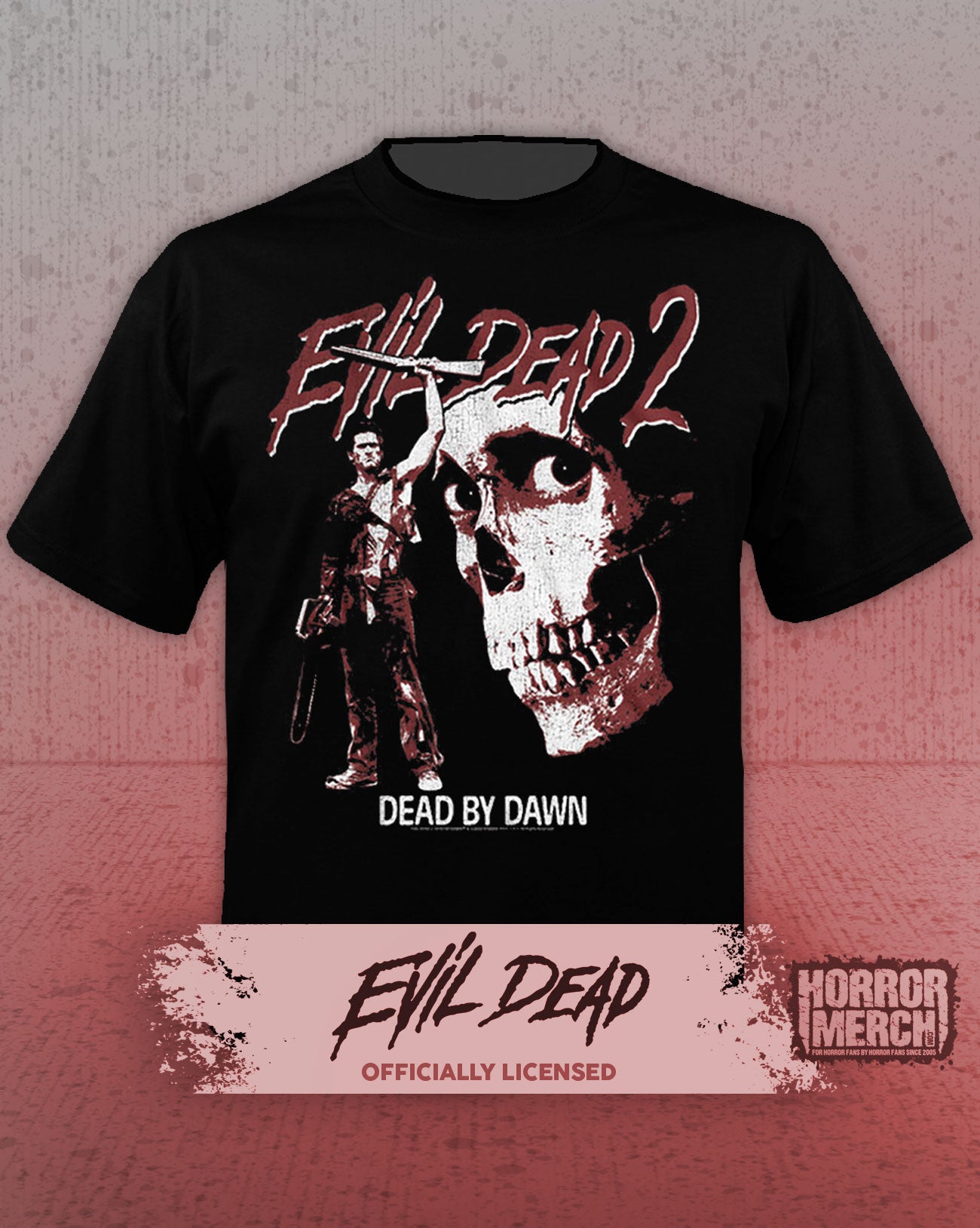 Evil Dead - Retro Skull Mens Shirt