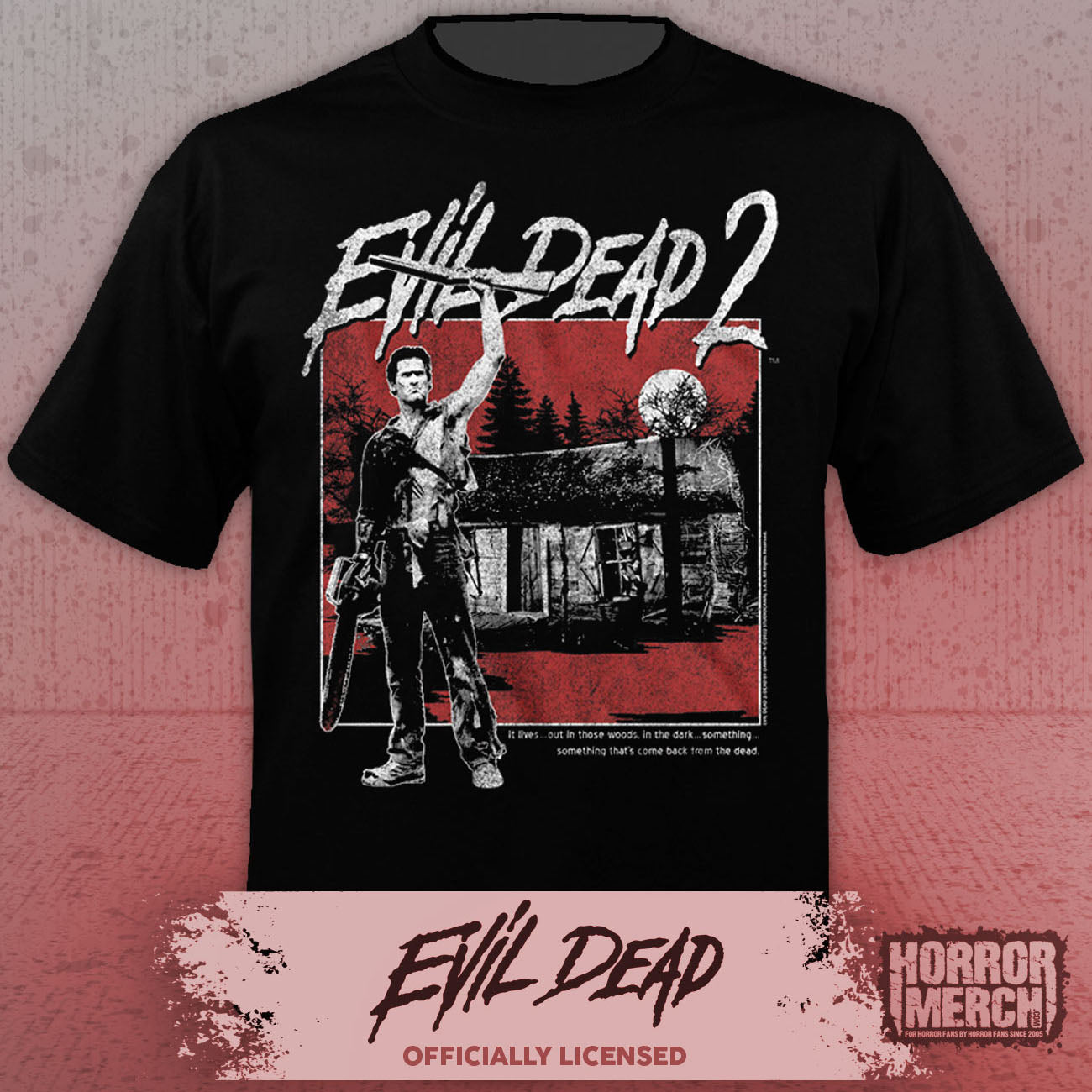Evil Dead - Cabin (BW) Womens Shirt