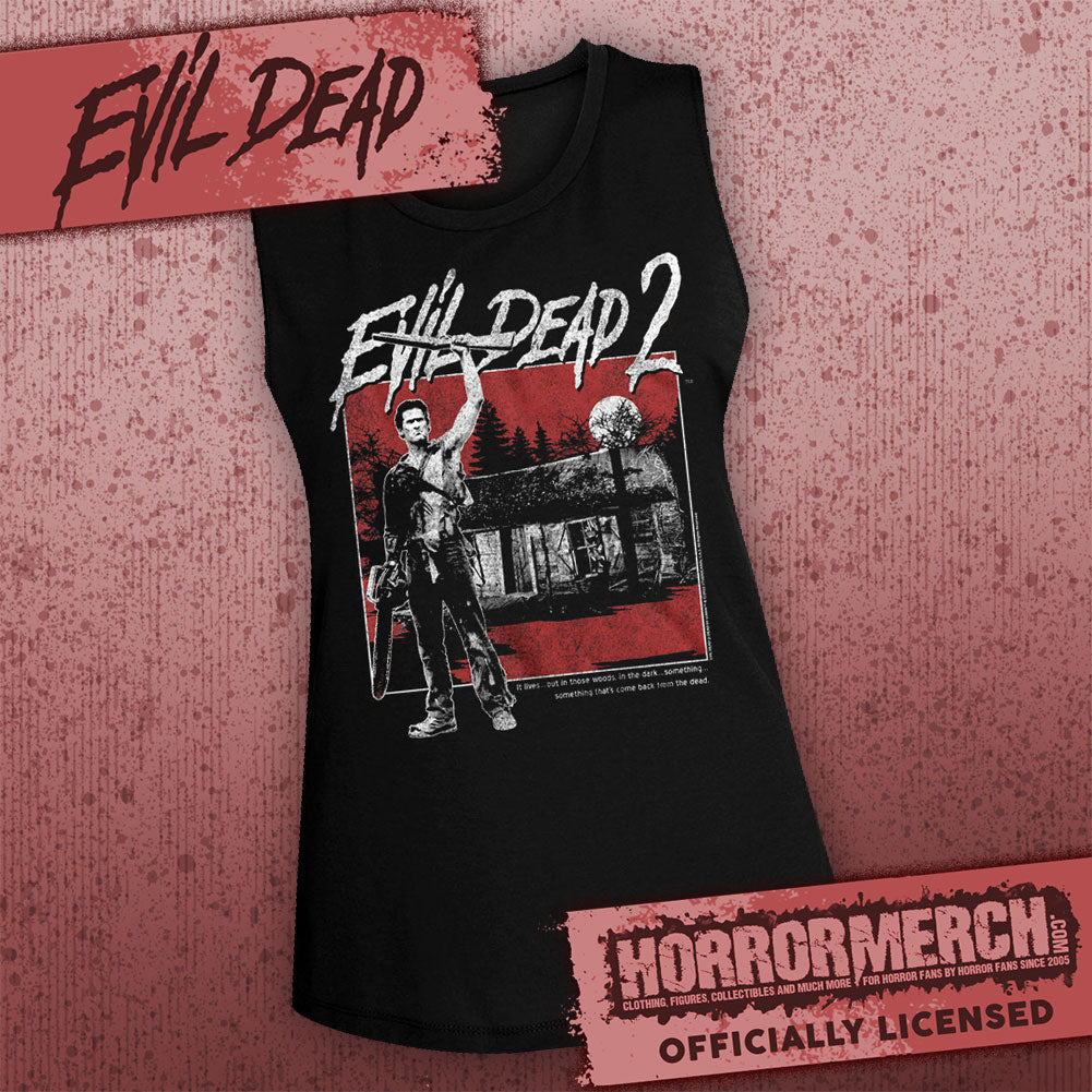 Evil Dead - Cabin (BW) [Womens High Neck Tanktop]