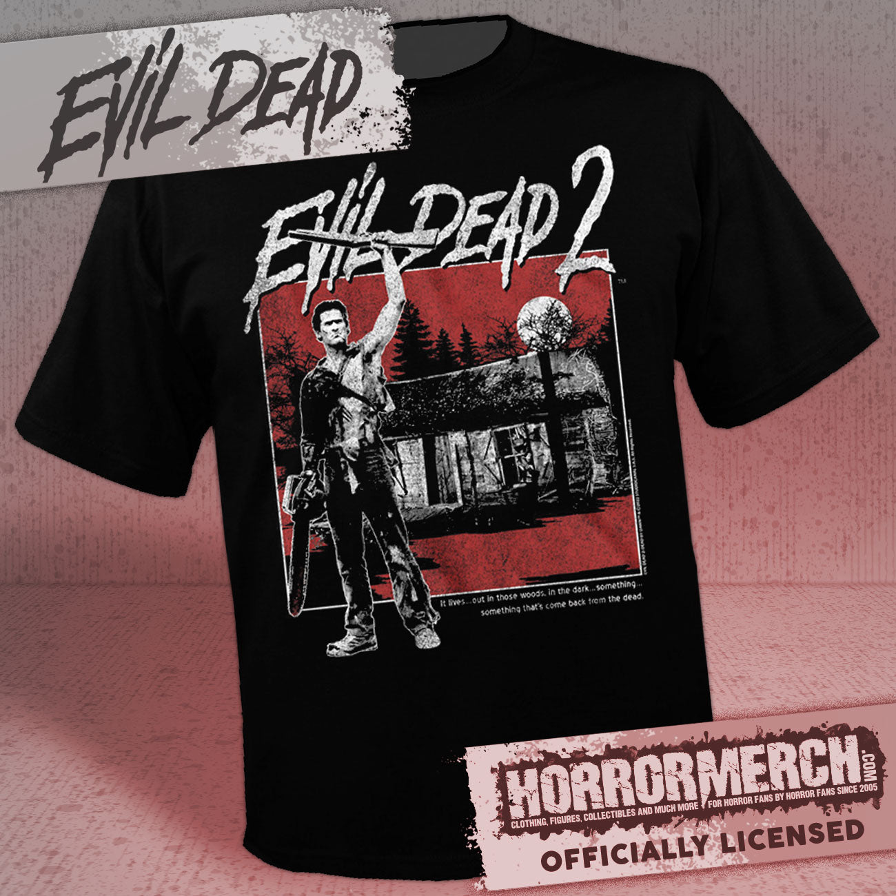 Evil Dead - Cabin (BW) Womens Shirt