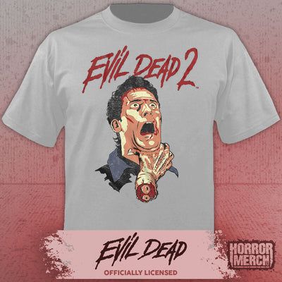 Evil Dead - Throat Mens Shirt (Gray)