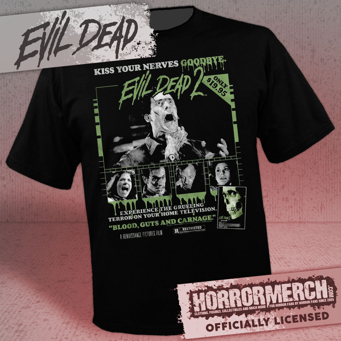 Evil Dead - Blood Guts And Carnage Mens Shirt