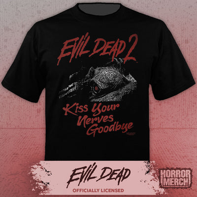 Evil Dead - Kiss Your Nerves Goodbye Mens Shirt