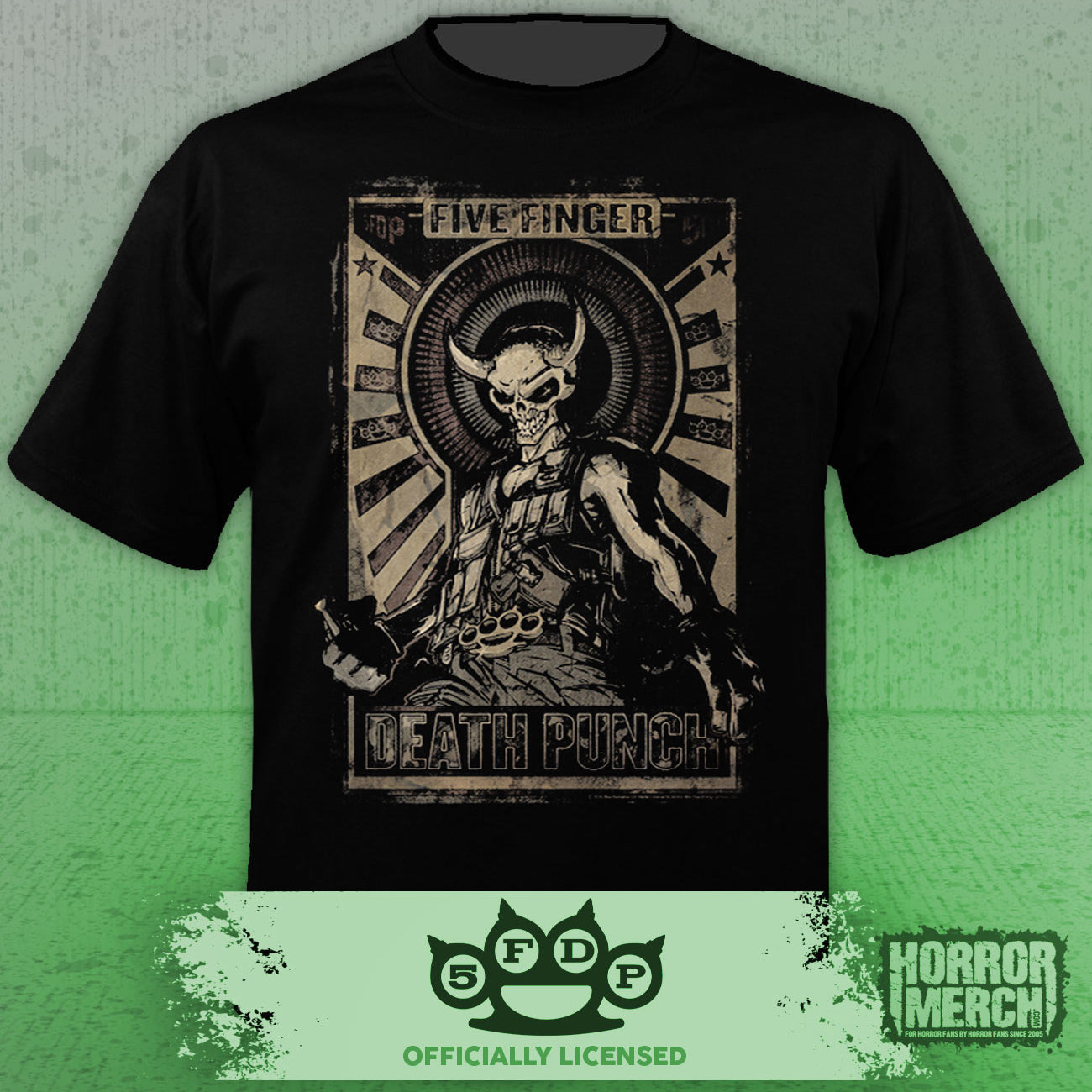 Five Finger Death Punch - Distressed Logo Mens Shirt
