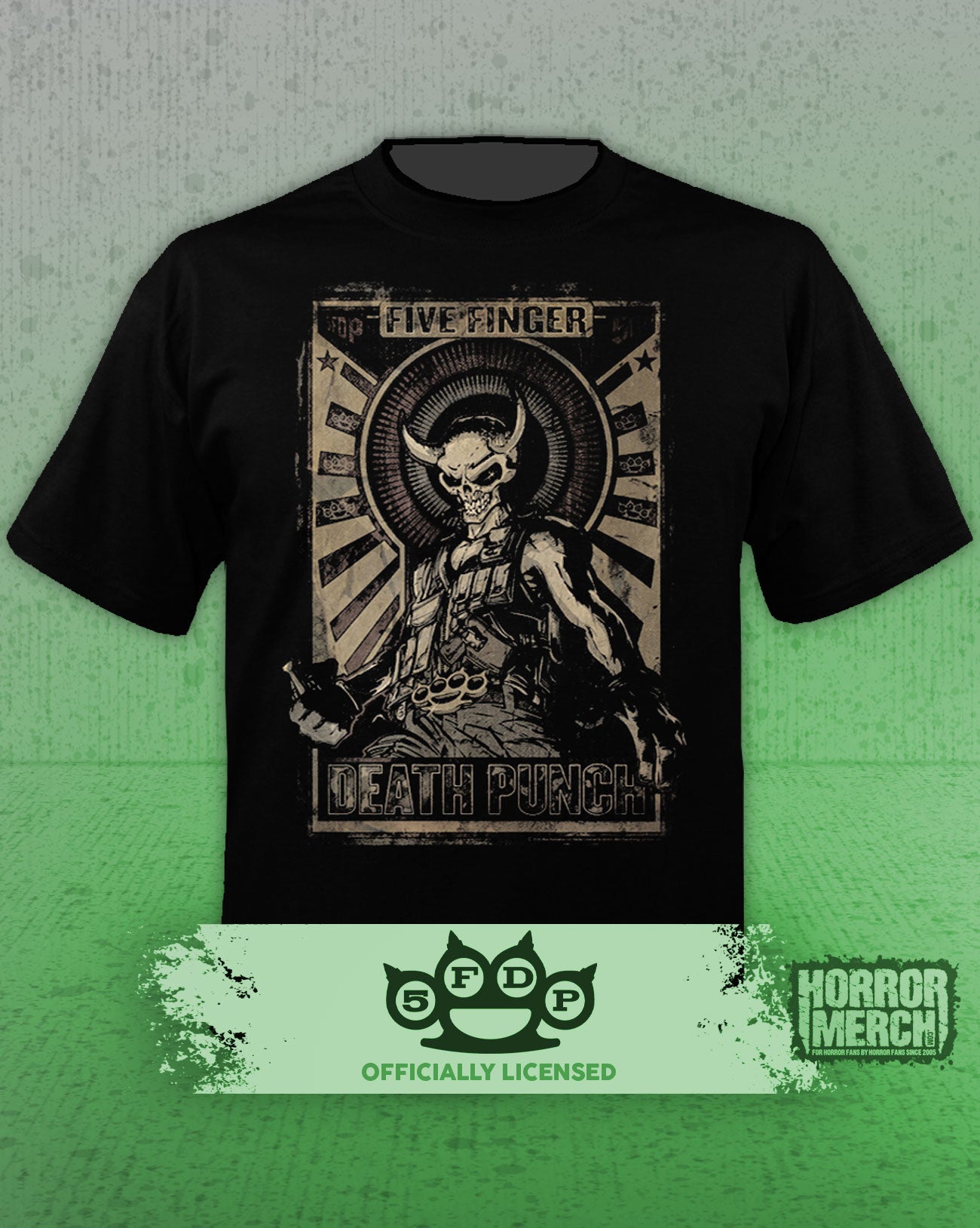 Five Finger Death Punch - Distressed Logo Mens Shirt
