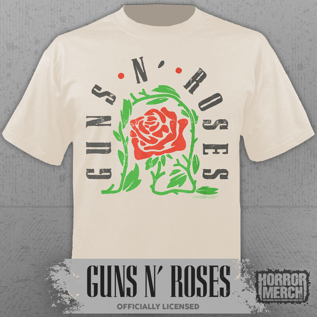 Guns N Roses - Thorns Mens Shirt (Tan)