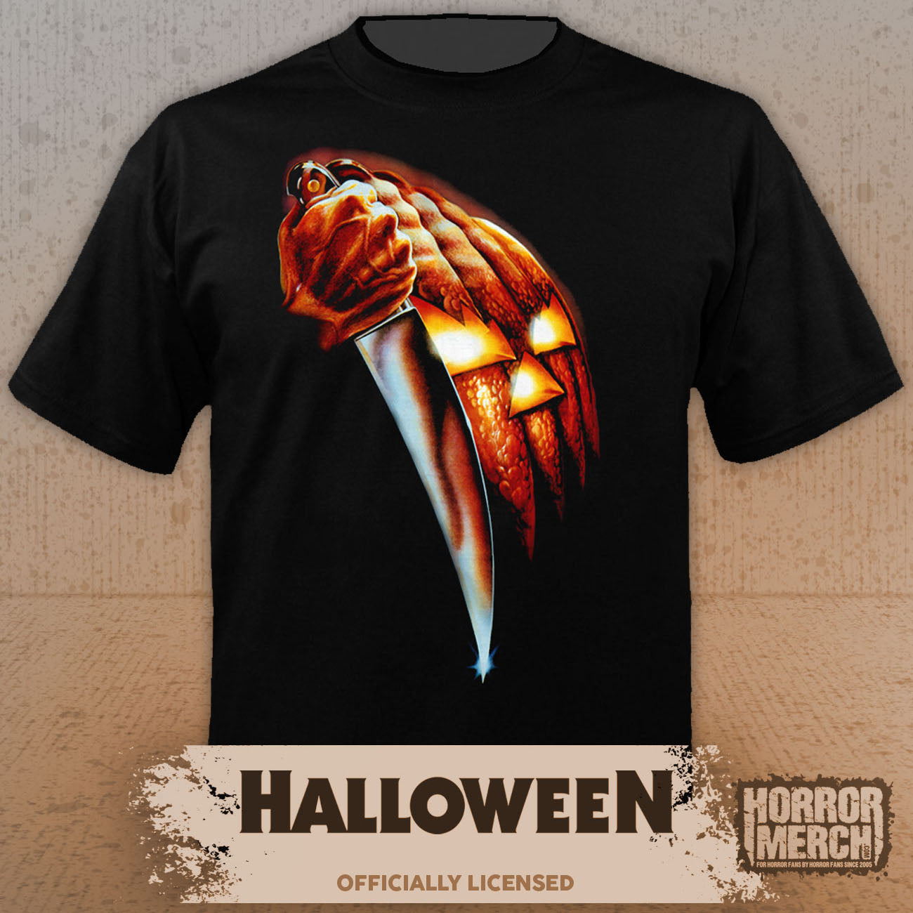 Halloween - Poster Pumpkin Mens Shirt