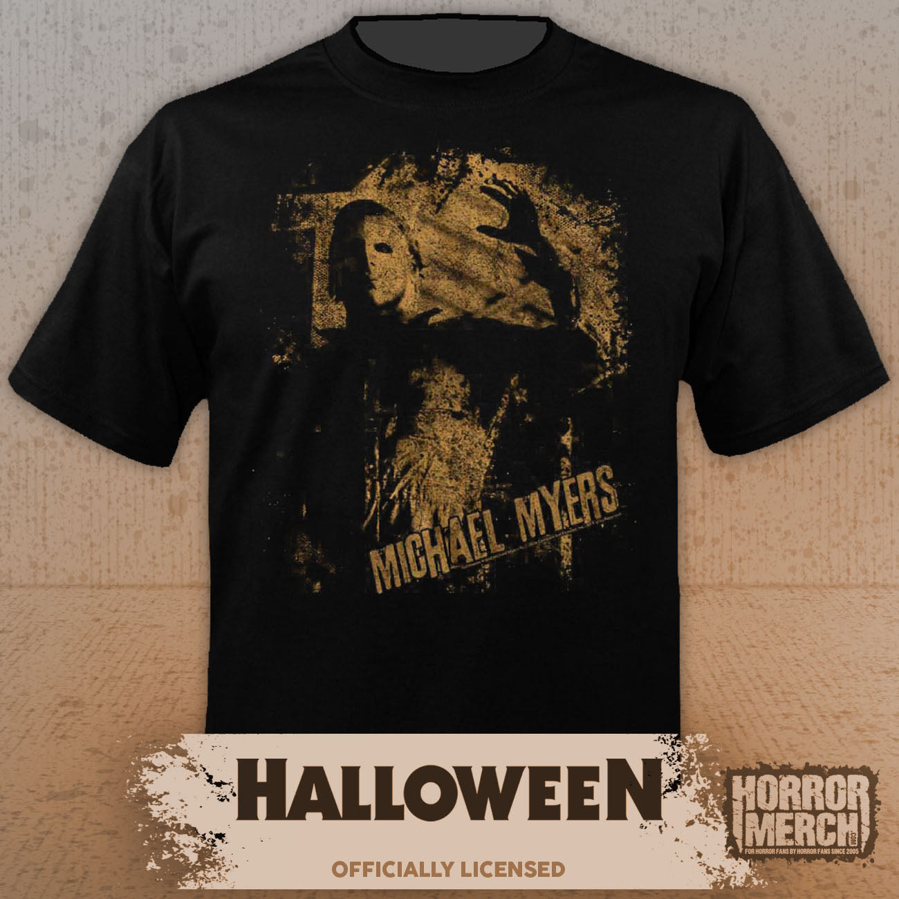 Halloween - Myers (Sepia) Mens Shirt