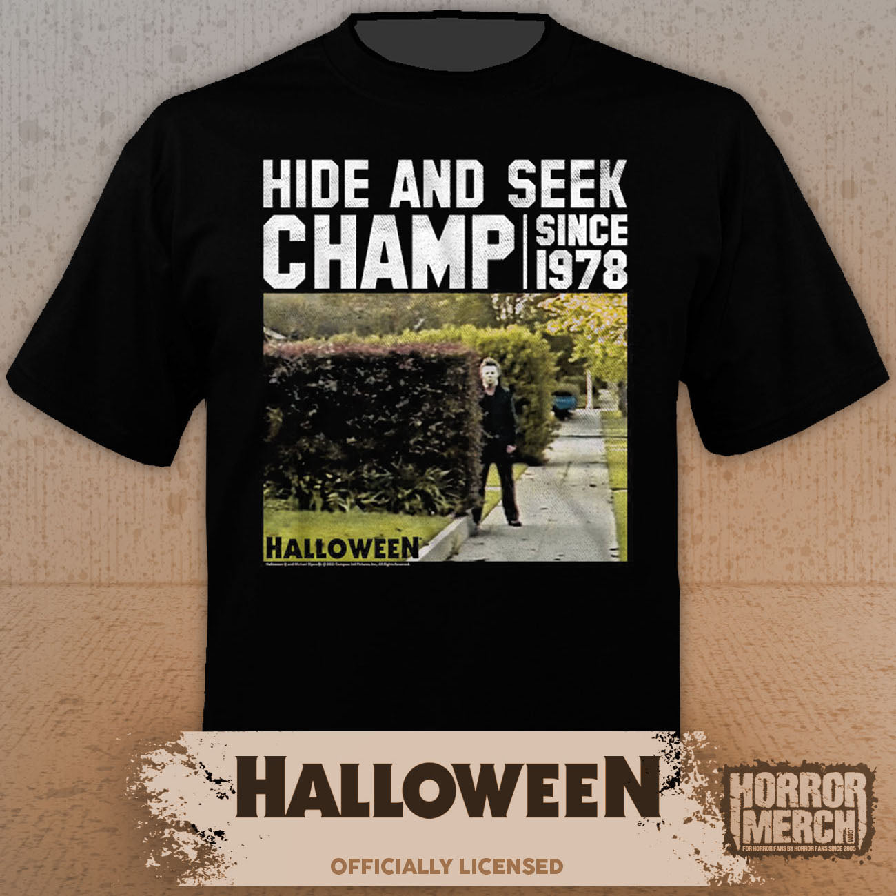Halloween - Hide And Seek (Bushes) Mens Shirt