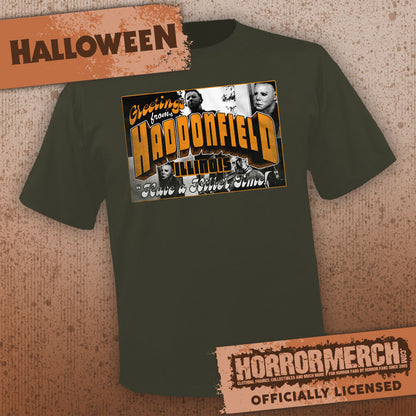 Halloween - Haddonfienld Postcard (Olive) [Mens Shirt]