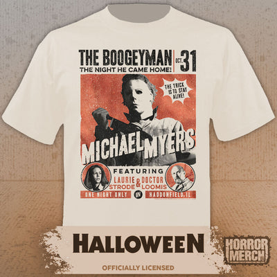 Halloween - Fight Card Mens Shirt (Cream)