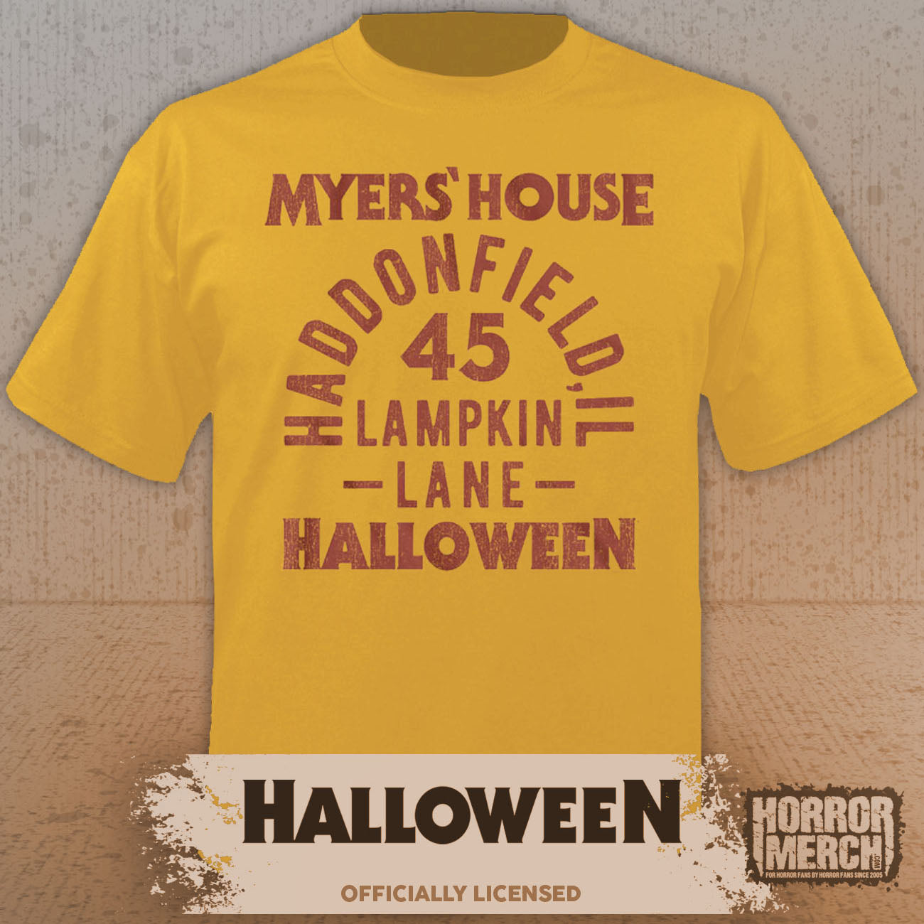 Halloween - Lampkin Lane Mens Shirt (Yellow)