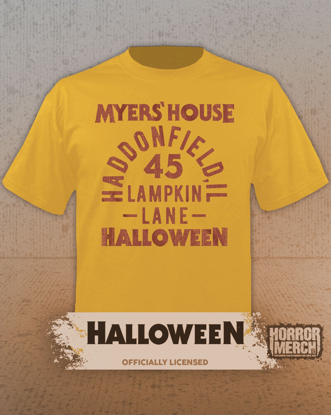 Halloween - Lampkin Lane Mens Shirt (Yellow)