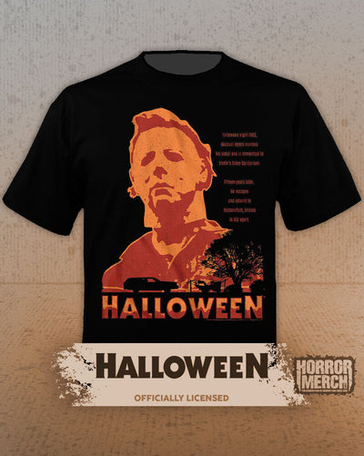 Halloween - Closeup (Orange Neon) Mens Shirt