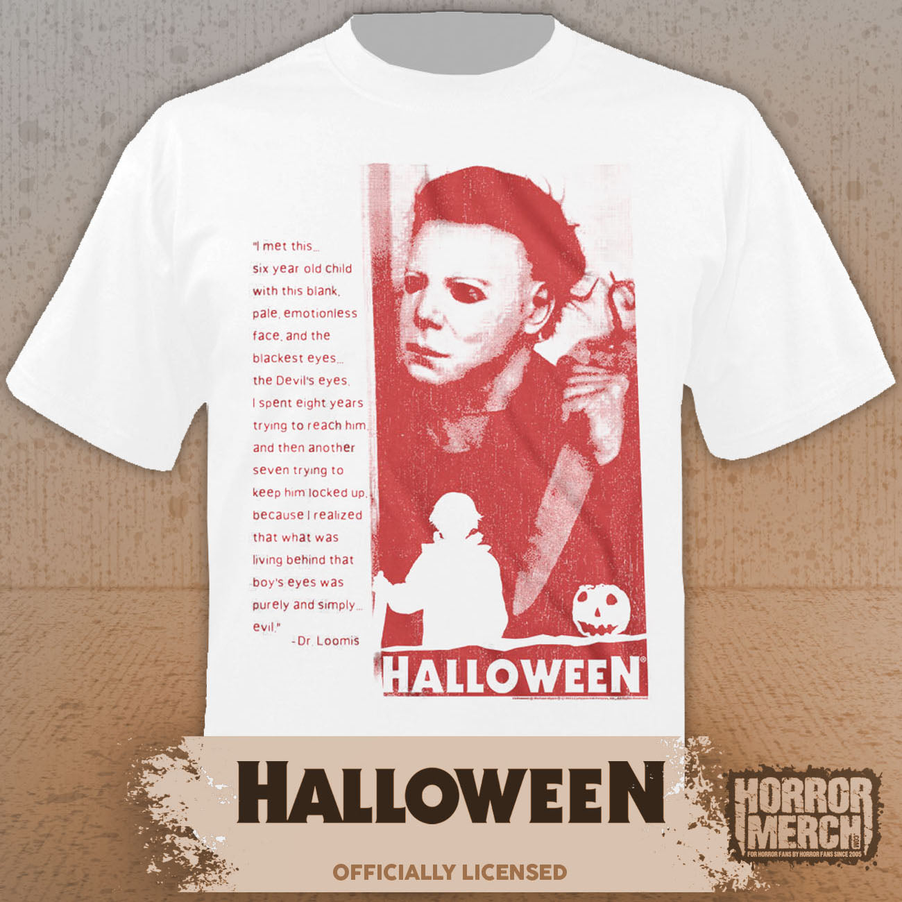 Halloween - Devils Eyes Mens Shirt (White)