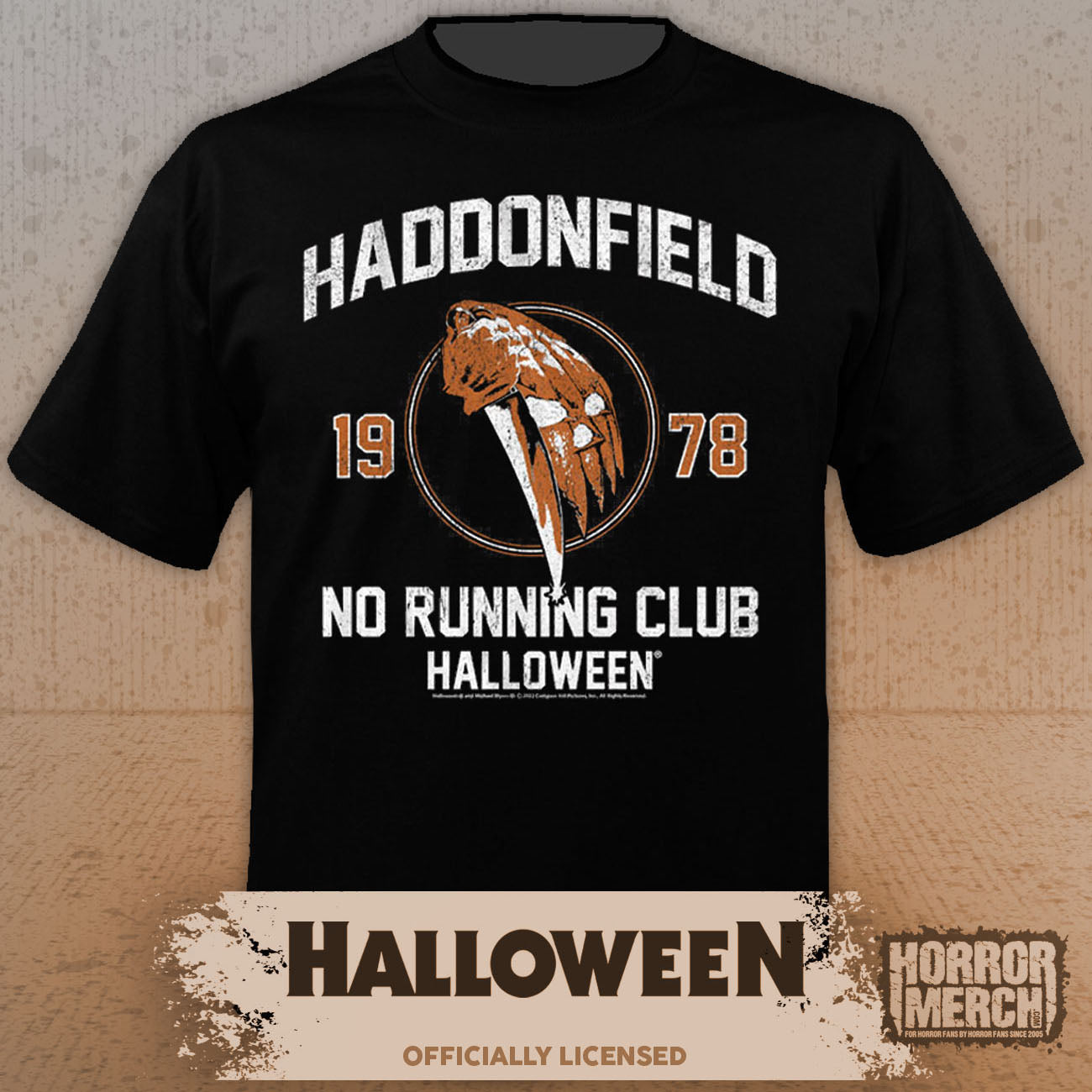 Halloween - Haddonfield No Running Club Mens Shirt