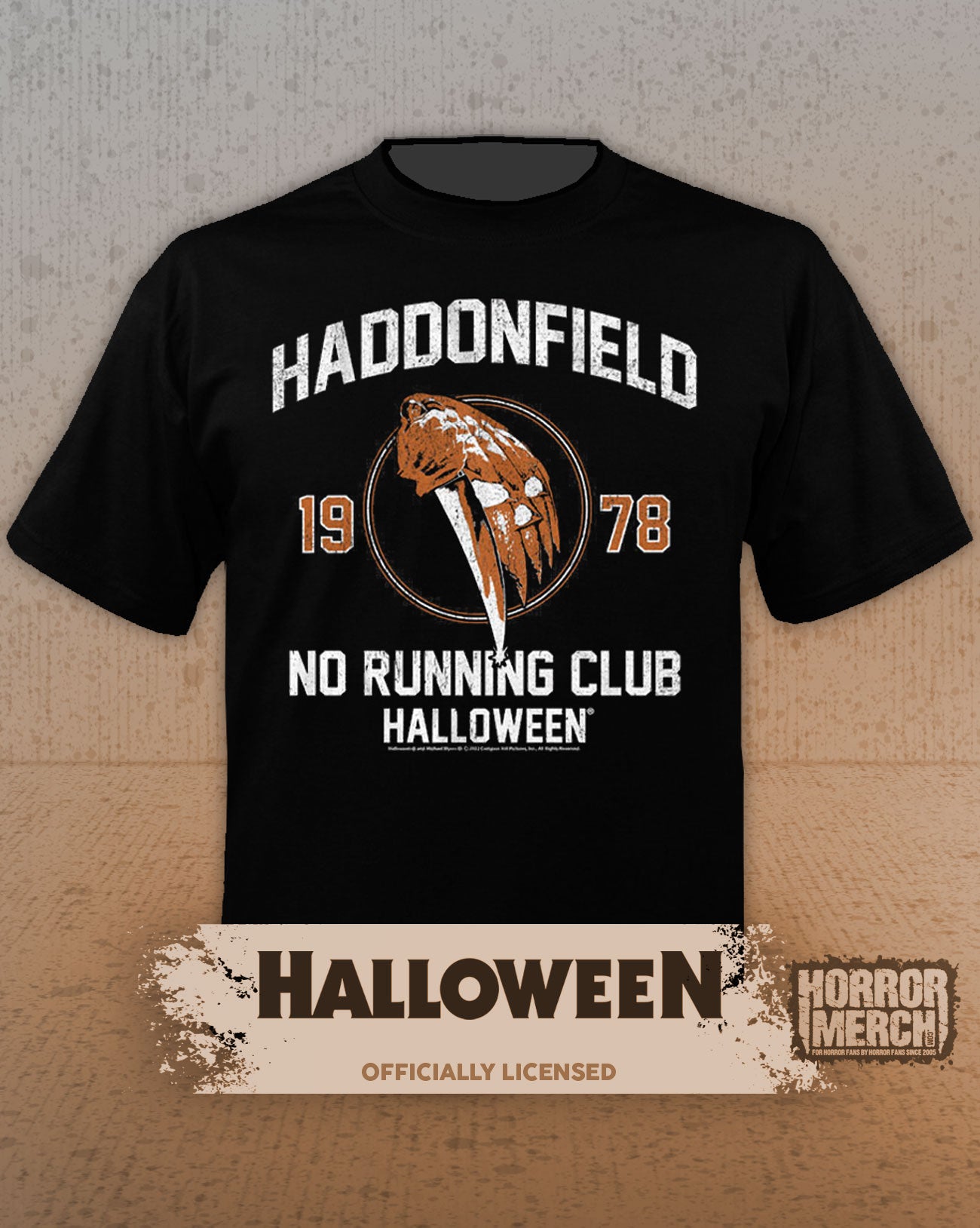 Halloween - Haddonfield No Running Club Mens Shirt