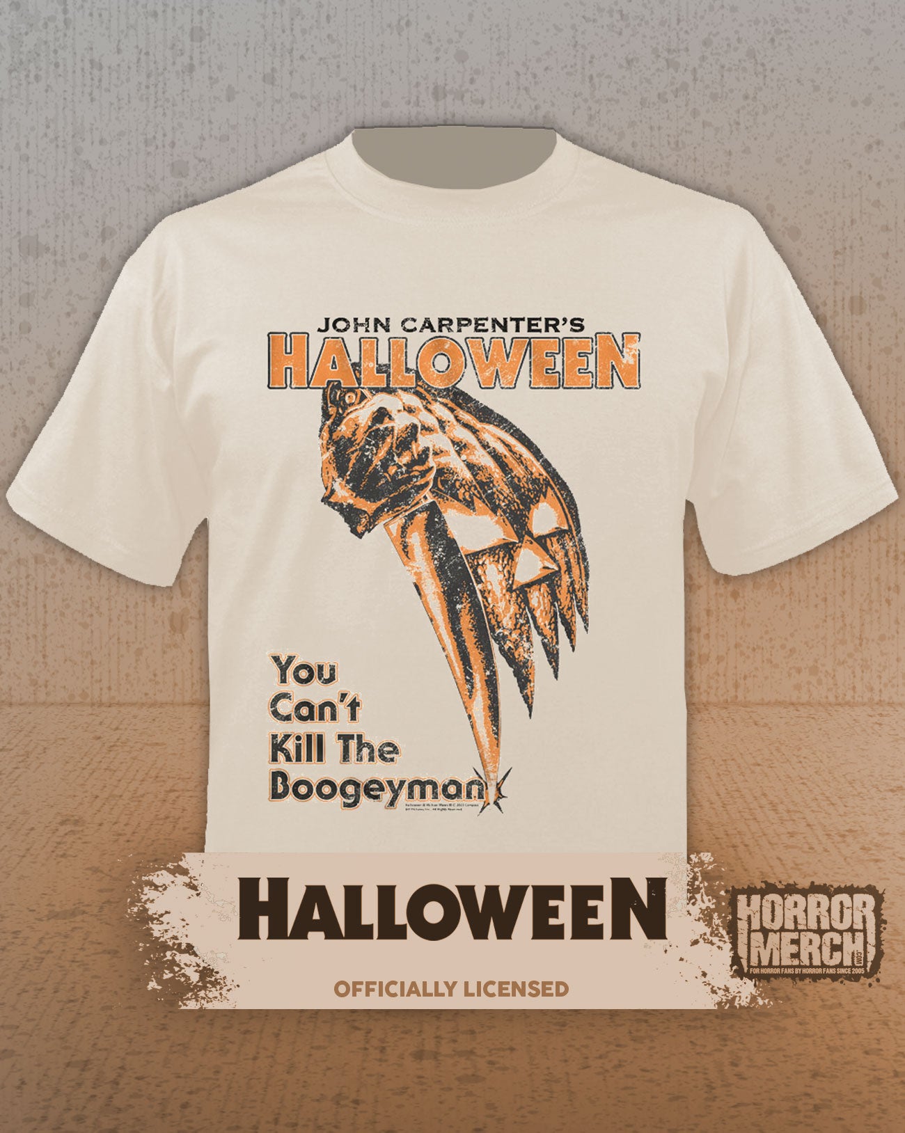 Halloween - Poster Mens Shirt (Cream)