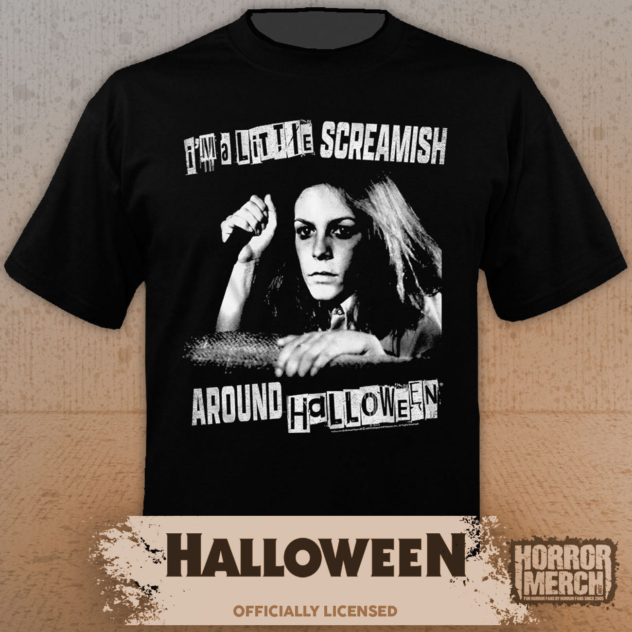 Halloween - Im A Little Scereamish Mens Shirt
