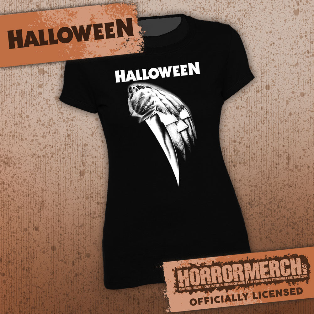 '- [Exclusive] Halloween - Poster Pumpkin (White Print) [Womens Shirt]