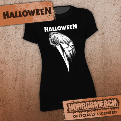 '- [Exclusive] Halloween - Poster Pumpkin (White Print) [Womens Shirt]