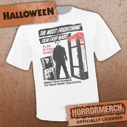 Halloween - Bloody VHS (White) Mens Shirt