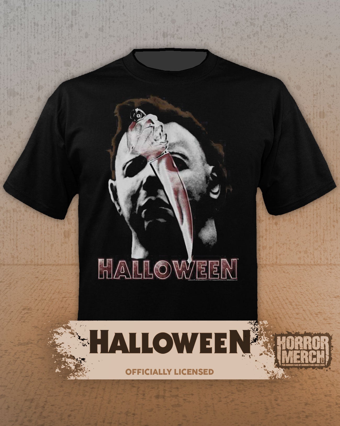 Halloween - Knife+Mask Mens Shirt