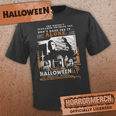 Halloween - Dont Dare See It Alone Mens Shirt (Gray)