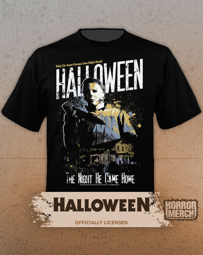 Halloween - Night He Came Home Distressed Mens Shirt