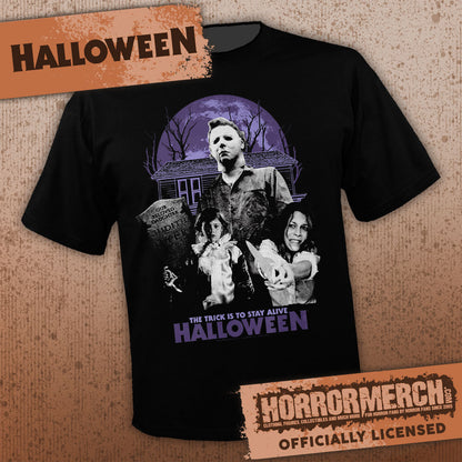 Halloween - Collage (Purple Moon) Mens Shirt