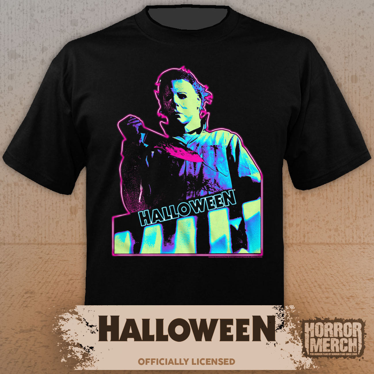 Halloween - Knife (Neon) Mens Shirt