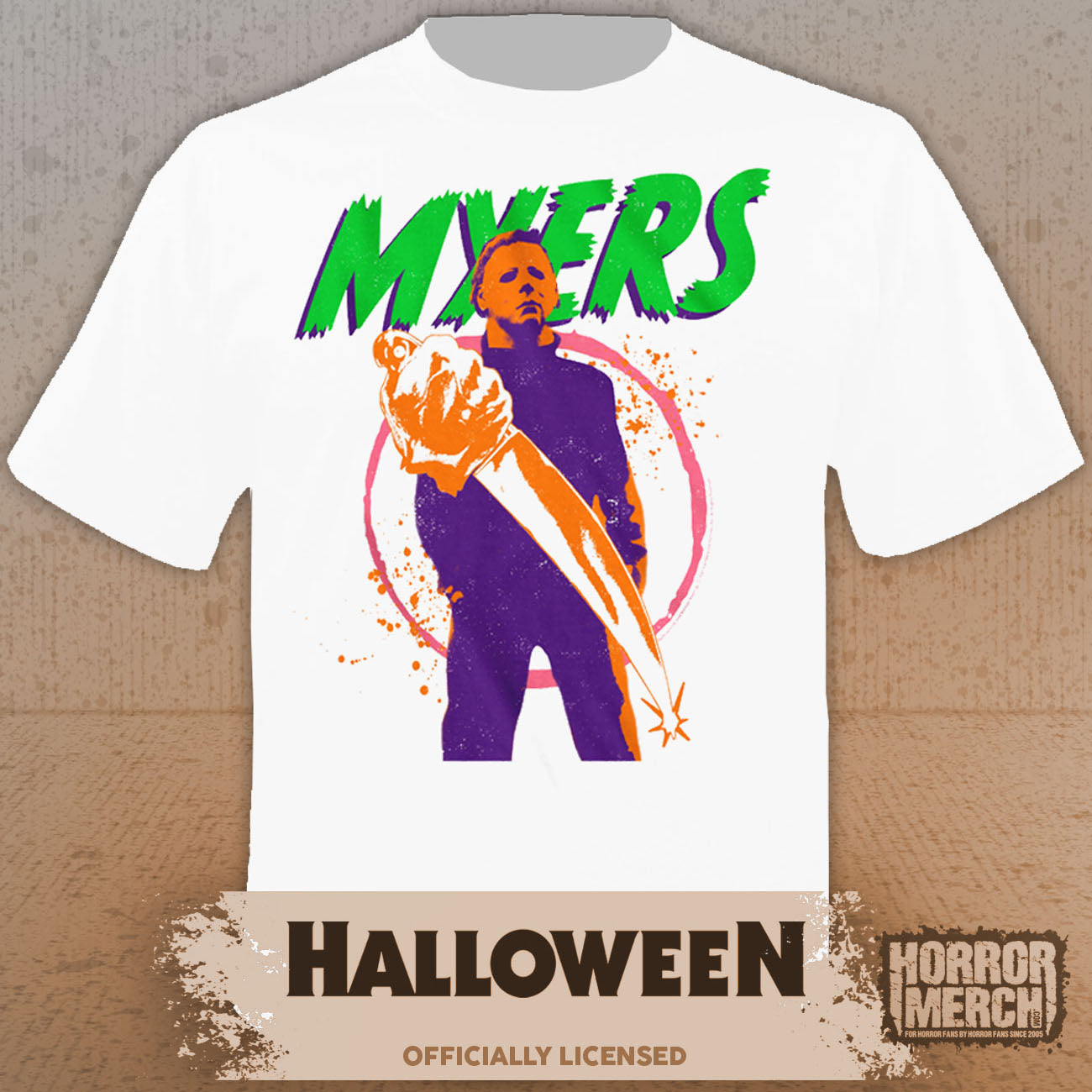 Halloween - Neon Mens Shirt (White)
