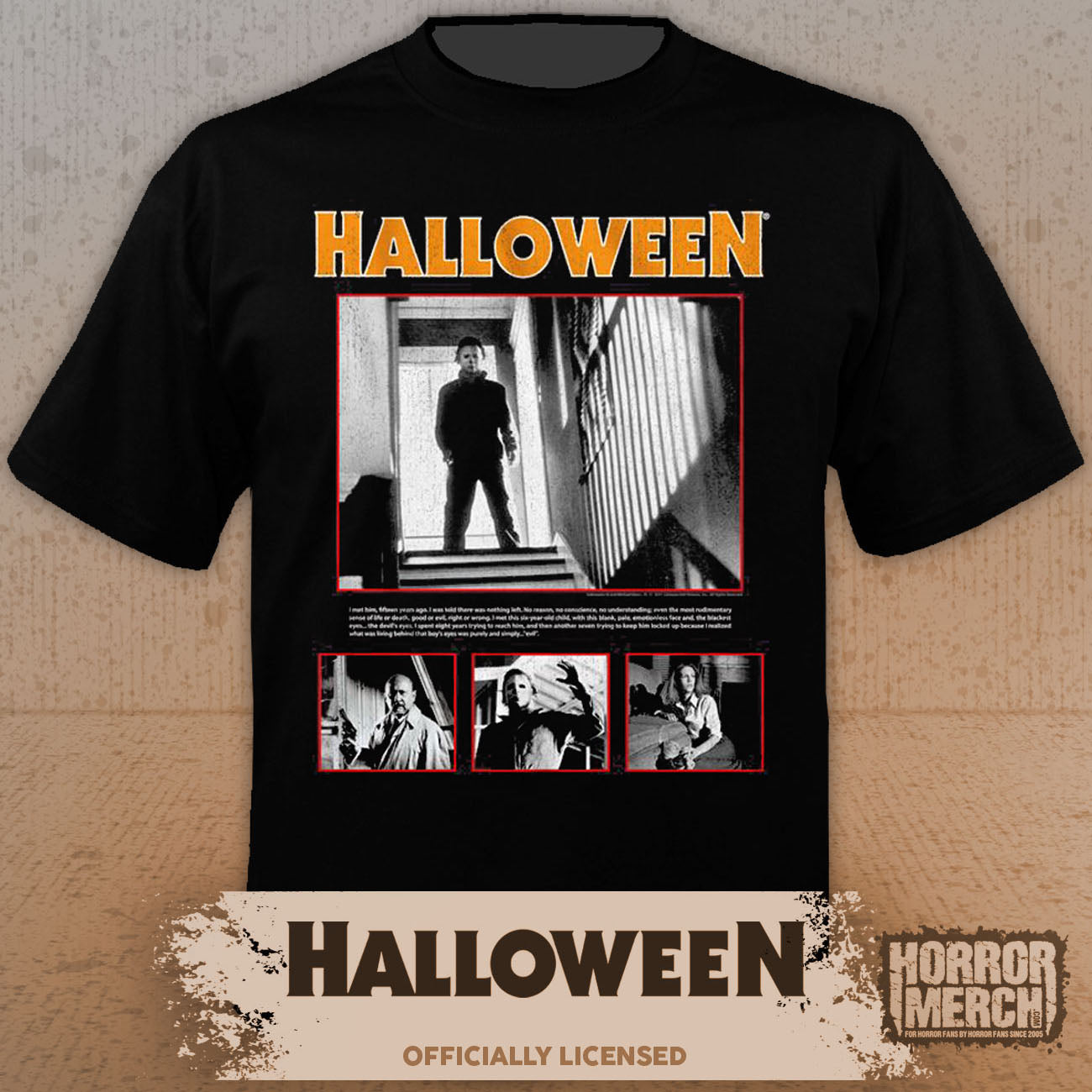 Halloween - Red Border Mens Shirt