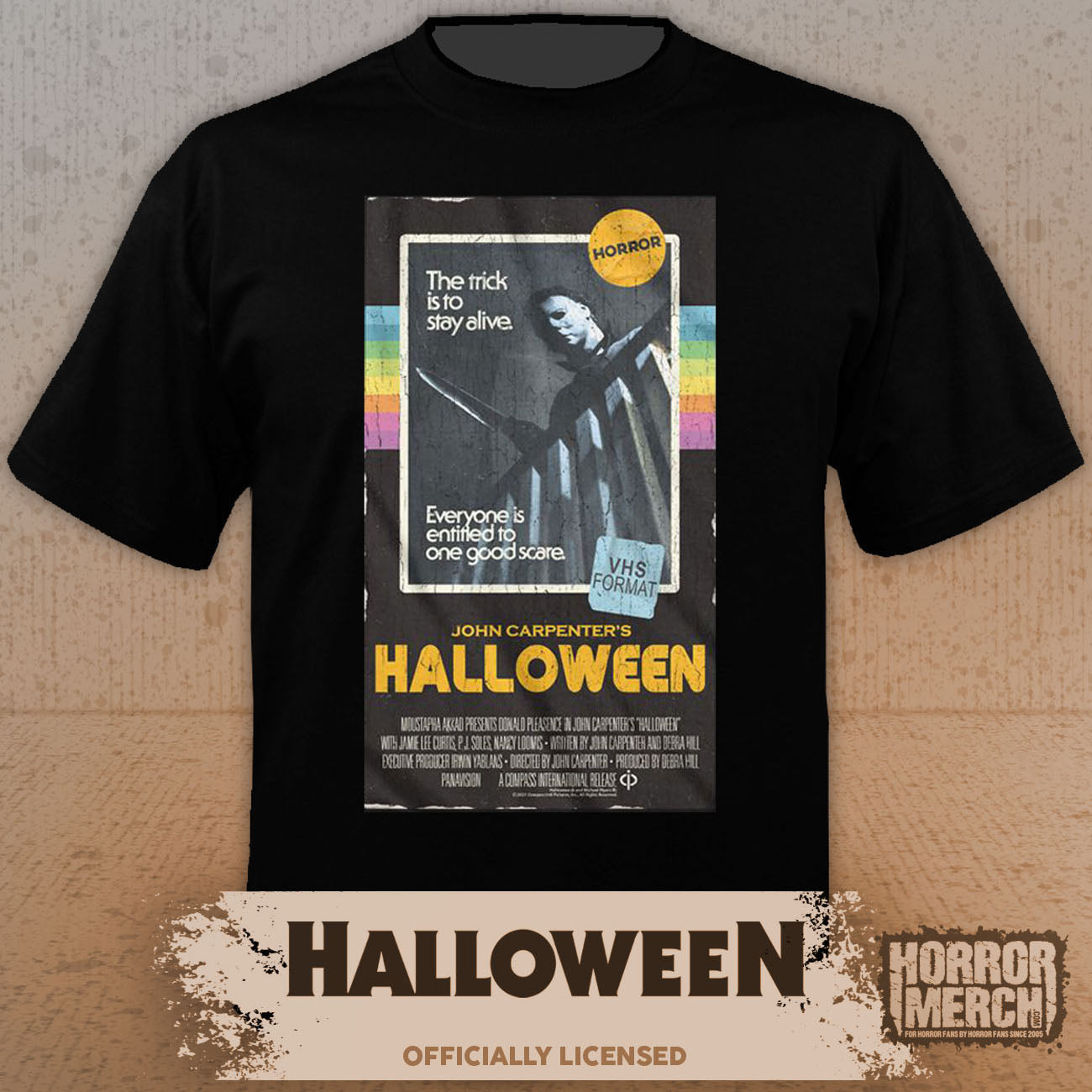 Halloween - VHS Cover Mens Shirt