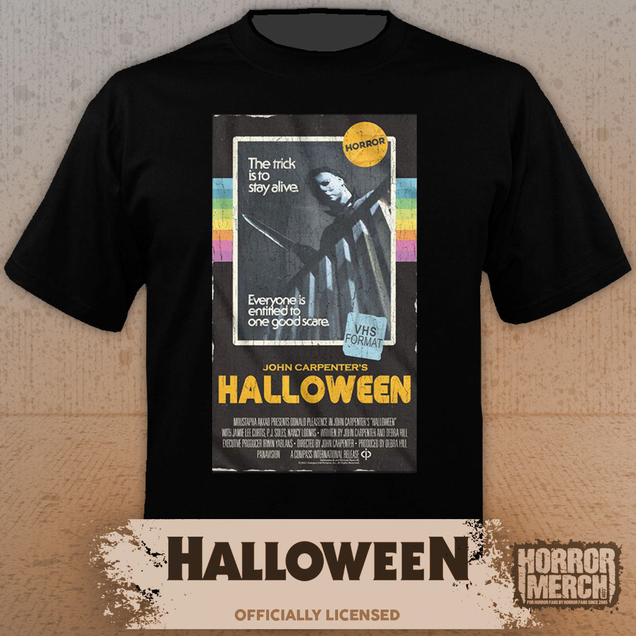 Halloween - VHS Cover Mens Shirt