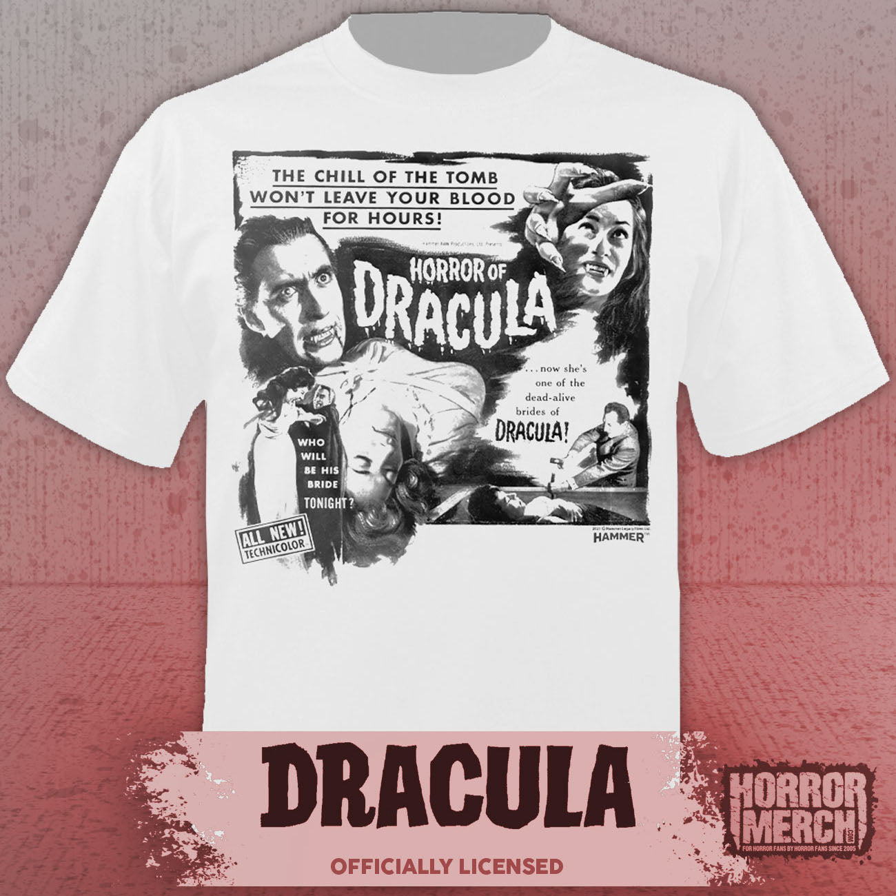 Dracula - Horrors Of Dracula Mens Shirt (White)