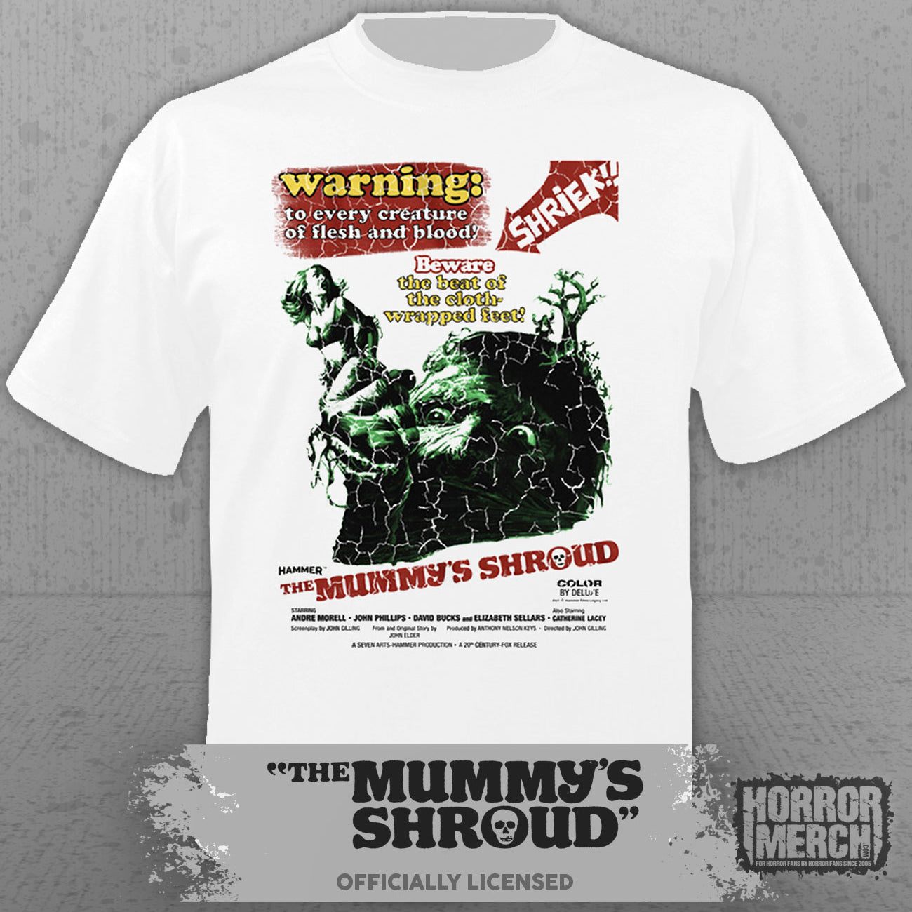 Mummys Shroud - Poster Mens Shirt (White)