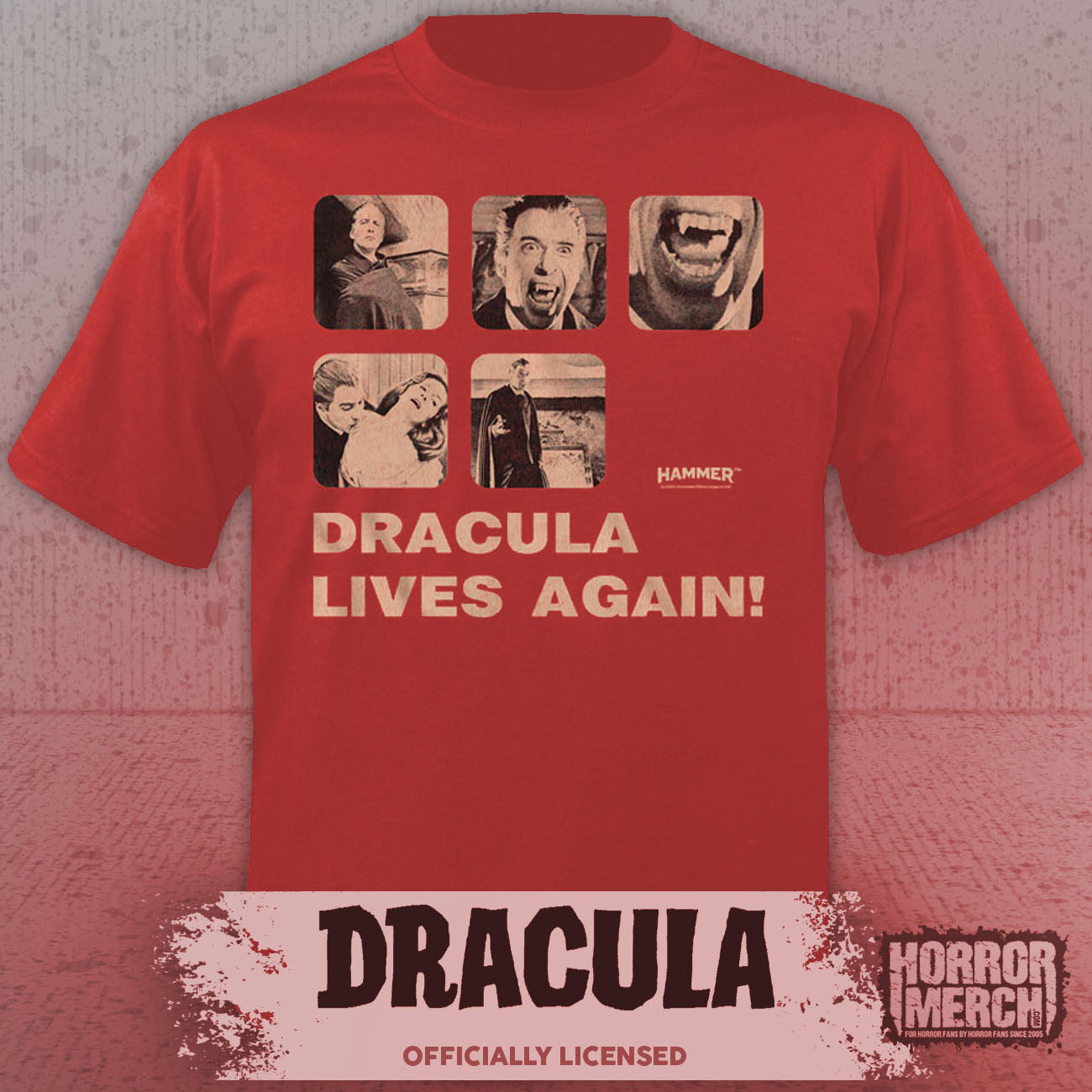 Dracula - Lives Again Mens Shirt (Red)
