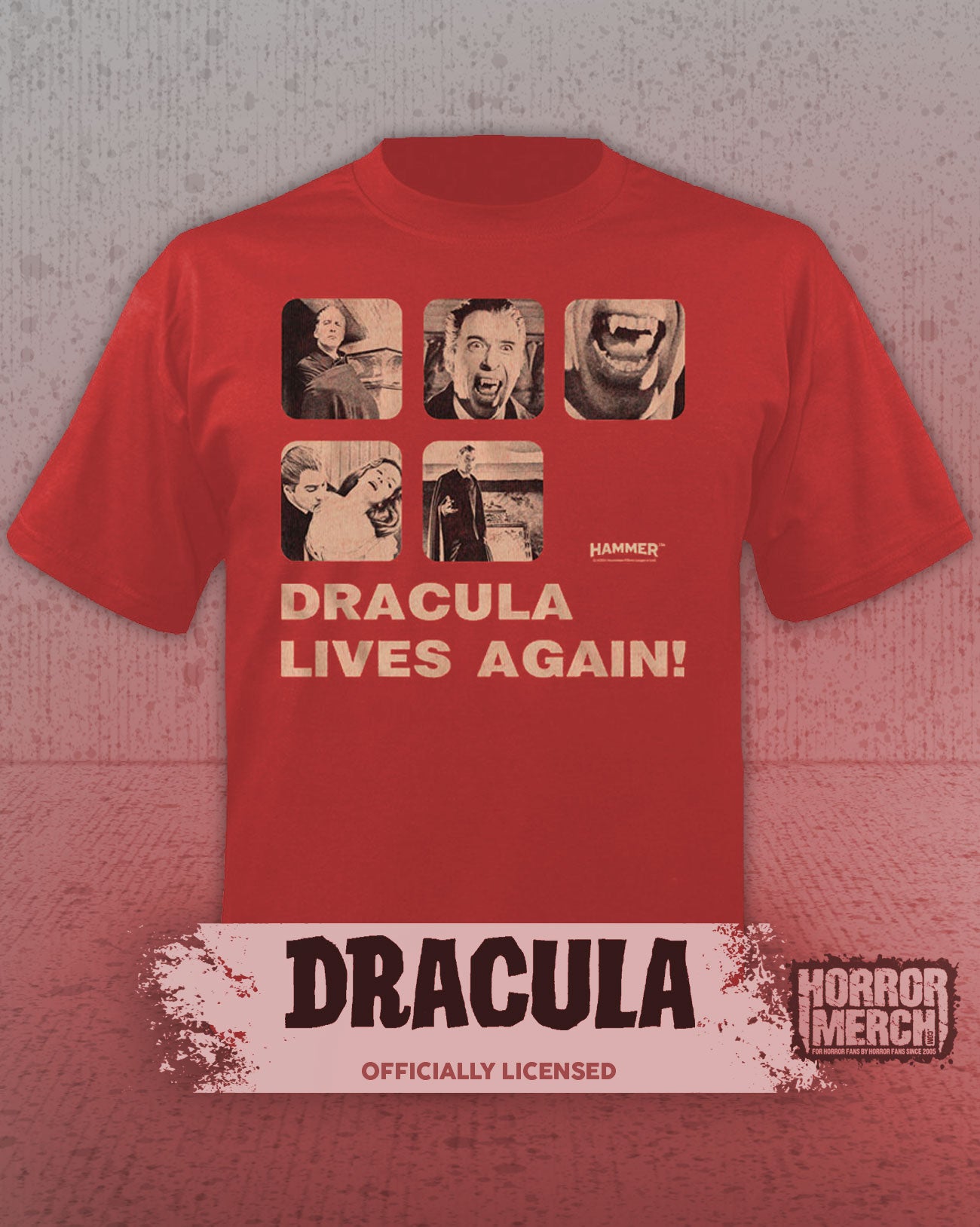 Dracula - Lives Again Mens Shirt (Red)
