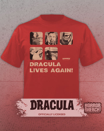 Dracula - Lives Again Mens Shirt (Red)