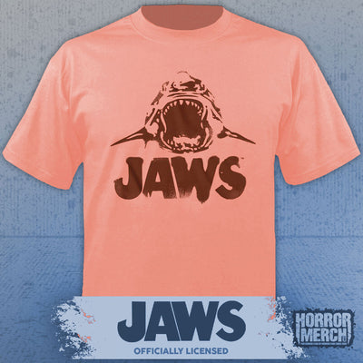 Jaws - Mouth Mens Shirt (Peach)
