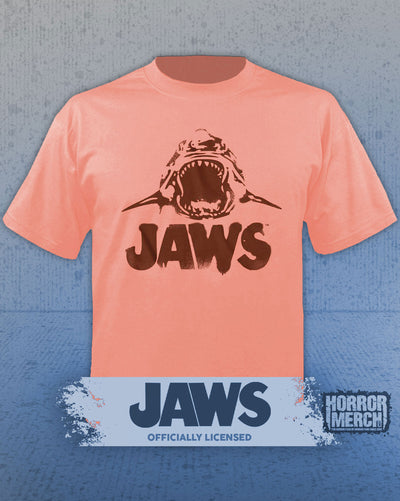 Jaws - Mouth Mens Shirt (Peach)