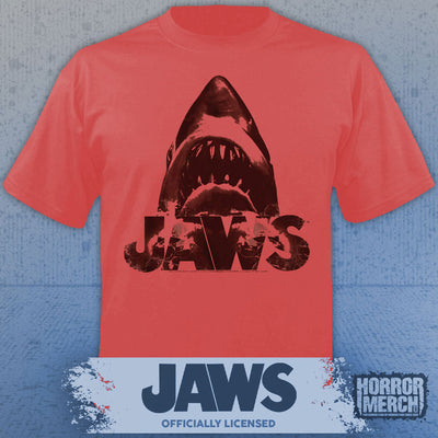 Jaws - Distressed Mens Shirt (Red)