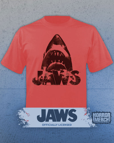 Jaws - Distressed Mens Shirt (Red)