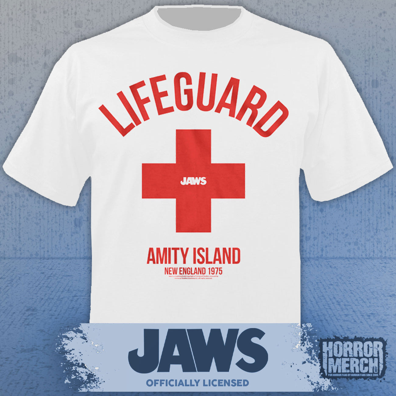 Jaws - Lifeguard Mens Shirt (White)