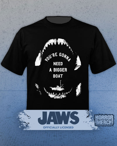 Jaws - Bigger Boat (Teeth) Mens Shirt
