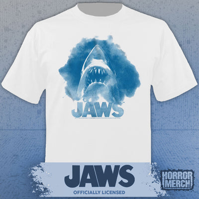 Jaws - Watercolor Mens Shirt (White)